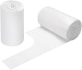 2-4 Gallon Portable Trash Bags,60 Counts Thicken portable Small Garbage Bags for Office, Kitchen,Bedroom Trash Can,Strong Trash Bags（White）
