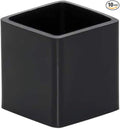 10 Pcs Black Square Anti-Slip Rubber Leg Tips Chair Leg Caps Furniture Floor Protectors Chair Table Bar Stool Leg Covers Furniture Leg Cube Feet 2.36 Inch x 2.36 Inch (60 x 60mm)
