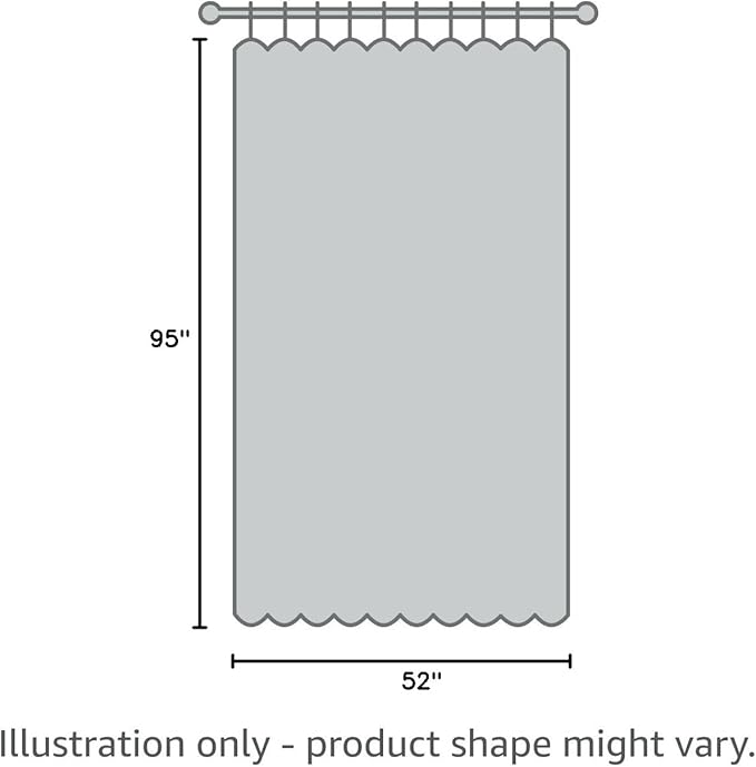YoungsTex Dark Grey Linen Curtains 95 Inch Length for Living Room Back Tab Textured Window Drapes Light Filtering for Bedroom Rod Pocket, 52 X 95 Inch, 2 Panels