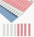 Adjustable Drawer Divider Kit – 8 Pack (White + Pink) – DIY Expandable Drawer Organizer for Dresser, Kitchen, Bathroom