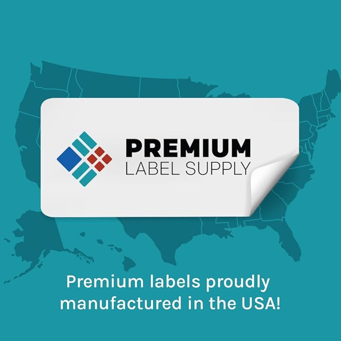 Premium Label Supply Waterproof Matte White Sticker Labels – 3.5" x 5" – Inkjet Printers Only – (4 per Sheet), 500 Sheets - 2,000 Total Adhesive Labels