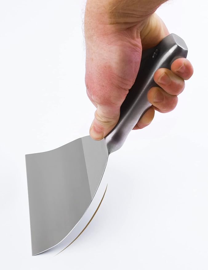 ROLLINGDOG 4 inch Putty Knife - Paint Scraper Drywall Knife with 420 Stainless Steel One Piece irror Polished Blade for Scraping Paint, Taping