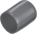 uxcell 20pcs Rubber End Caps 14.5mm ID Vinyl Round Tube Bolt Cap Cover Thread Protectors Dark Grey