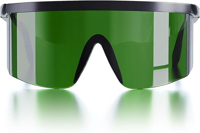Laser Protection Glasses,IPL 200-2000nm Laser Eye Safety Goggles,with Case & Cleaning Cloth,for UV Blocking,Laser Hair Removal Treatment,Laser Cosmetology Operators and Work Eye Protection