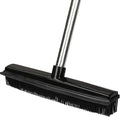 Pet Hair Rubber Broom Floor Brush for Carpet Dog Hair Remover with Built in Squeegee Silicone Broom Suitable for All Surface