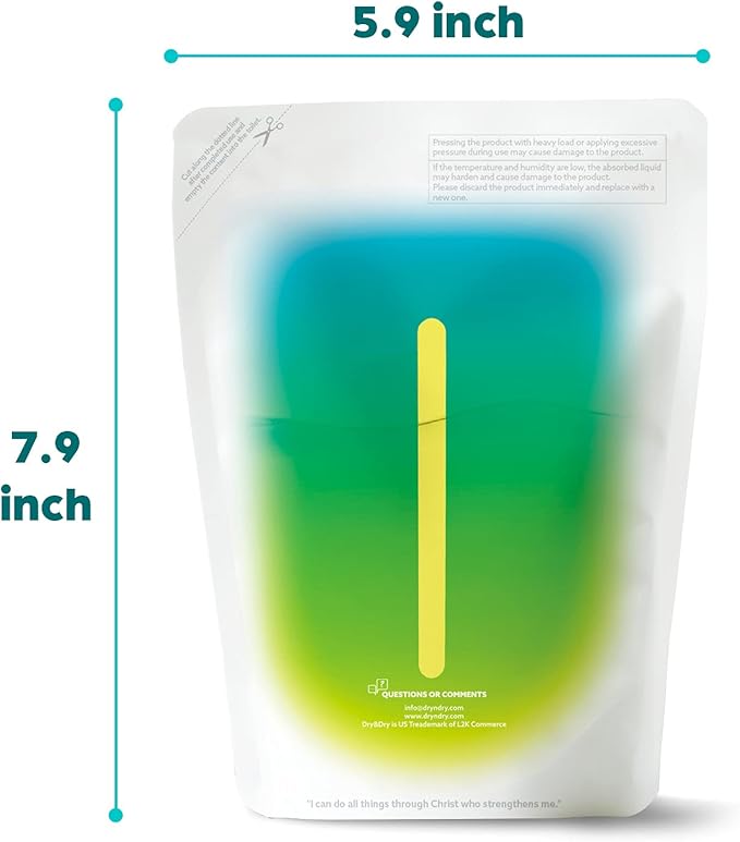 Dry & Dry 10 Pack Standing Moisture Absorbers for Basements, Closets, Bathrooms & Laundry Rooms