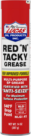 Lucas 10005-30PK Red N' Tacky Grease, (Pack of 30)