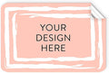 100 Custom Vinyl Stickers - Upload Your own Image, Text, Design, Logo - Personalized Logo Labels for Handmade, Packaging, Bottle, Jars, Candle, Brand Stickers (Peach, 4x2)