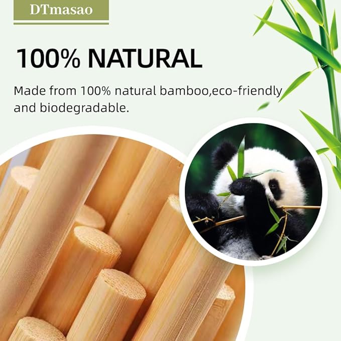 1/2 x 17.5 Inch 25 PCS Dowel Rods Wood Sticks Wooden Dowel Rods - Unfinished Bamboo Sticks - for Crafts and DIYers