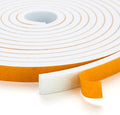 33 Feet Weather Stripping Door Seal- 1/2" Wide X 1/4" Thick Door Bottom Seal Strip High Density Foam Tape Adhesive Rubber Strip for Door Soundproofing,Window Insulation (1/2" x 1/4" x 33FT,White)