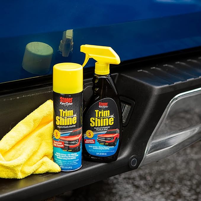 Stoner Car Care 91069 Trim Shine – Vinyl and Plastic Protectant for Interior and Exterior Detailing, Restores OEM Color, Adds Shine, UV and Water Protection – 5 Gallons