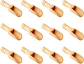 12pcs Mini Wooden Spoons，Mini Bamboo Spoons for Bath Salts, tea scoop, Washing Powder spoon，wooden candy spoon