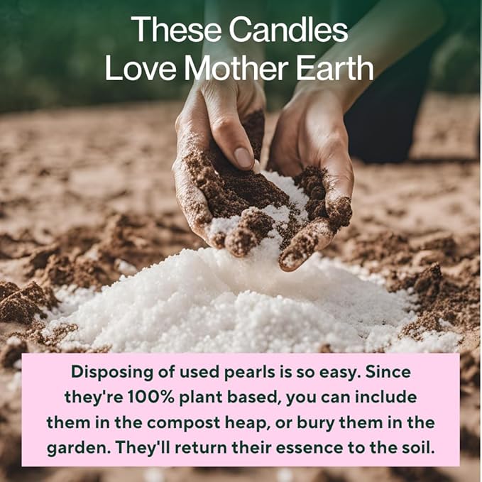 LILY LADUE Sand Candle Kit - 1Lb/16Oz Pearled Candles Sand and Wicks (24) with Copper Holder, Unscented Aroma Beads, Reusable Pearled Candle Wax for DIY Home Kit, Powder Beads Refill Available