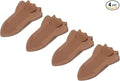 uxcell 4 Pcs Door Stoppers for Bottom of Door, Rubber Stackable Door Stopper Wedge Anti-Slip, 2.13 Inch, Coffee