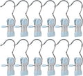 15/30Pcs Upgrade Double Head Clamp Dipped Clothespin for Laundry Hooks with Clips, Boot Holder, Hanging Clips, Portable Multifunctional Hangers Single Clip Space Saving for Jeans, Hats (30, Blue)