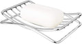 Soap Dish Stainless Steel Bar Soap Holder for Shower Bathroom, Self-draining Soap Dishes Sponge Holder for Kitchen Sink, Easy Cleaning Quick Dry(Soap Saver Not Included)