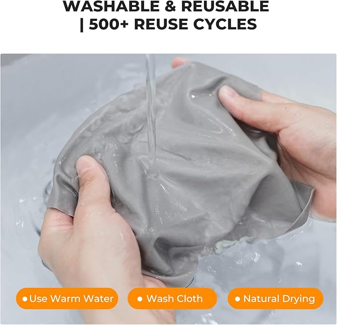 K&F Concept 20 Pack Lens Cleaning Cloth | Microfiber Cleaning Cloth | Camera Lens Cleaner | Camera Lens, Glasses, VR/AR Headset, and Screen Cleaning | White & Grey