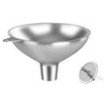 Stainless Steel Funnel with 30 Mesh Filter Food Grade Metal Funnel for Kitchen, Liquids, Oil, Powder, Wide Mouth Bottles, Home Brewing