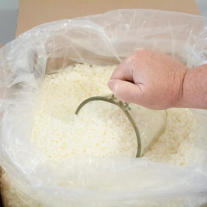 American Soy Organics Freedom Coconut Soy Wax Beads for Candle Making - Natural Candle Making Supplies - Paraffin-Free,Beeswax-Free Coconut Candle Wax for Container Candles,Tealights, Wax Melts 25 lbs