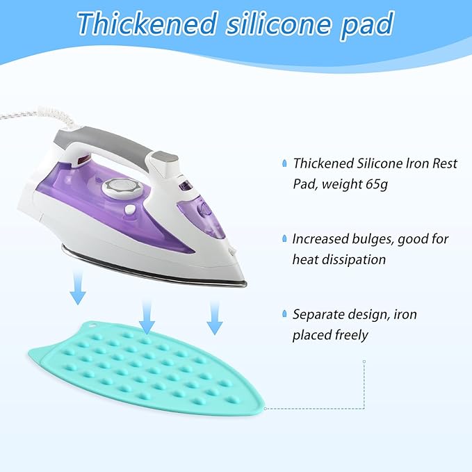 Sage Green Dandelions Flower Ironing Mat for Table top Portable Ironing Pad Blanket for Washer Dryer Countertop Travel