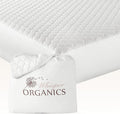 100% Cotton Organic Mattress Pad - Breathable & Cooling Mattress Protector Cal King - Premium 300GSM Quilted and Noiseless Machine Washable Organic Mattress Protector (White, Cal King)