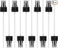 8Pcs Spray Nozzle for Bottles, Durabble Easy-to-use Spray Can nozzles, Spray Bottle Nozzle Replacement with Plastic Dip Tube for Cleaning Solutions (Black)