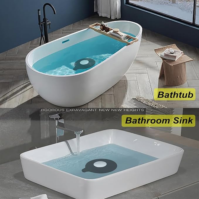 Bathroom Sink Stopper, Tub Stopper, Bathtub Drain Stopper, Bath Tub Plug, Bathtub Drain Cover, Bathtub Drain Plug, Sink Drain Cover, Sink Plug，Black