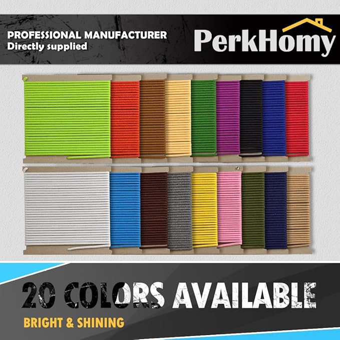 PerkHomy 500lb Cotton Rope 3/16" (5mm) 50 ft Multi Purpose Utility Diamond Braided Cord, Natural Cotton for Clothes Line Camping Crafting Flag Pole, Navy Blue