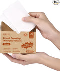 Poesie Citrus Travel Laundry Detergent Sheets 40 Sheet Plastic Free No Waste Laundry Soap Sheet for Travel Dorm Home