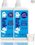 Laundry Detergent 62 Load/37.7 FlOz (2-Pack). 'Fresh Air' Liquid Laundry Detergent for Sensitive Skin. 'ProvenSafe' Laundry Soap Washing Detergent w/Odor & Stain Remover for Activewear & All Fabrics