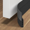 Holikme Door Draft Stopper Under Door Draft Blocker Insulator Doors Sweep Weather Stripping Noise Stopper Strong Adhesive, Black