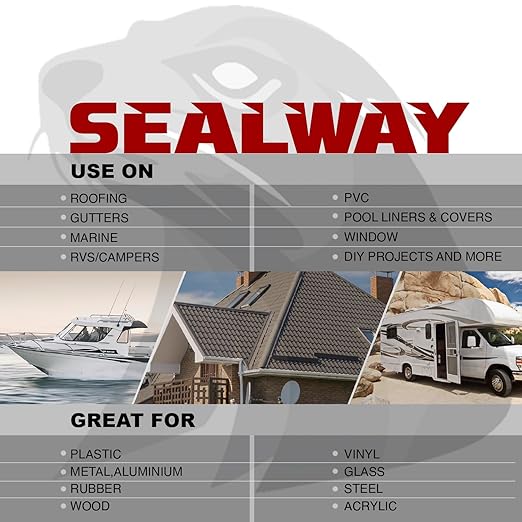 White RV Roof Sealant Tape, 4" x 50' Waterproof Repair Seal Tape – Extra Thick, UV-Resistant, Weatherproof Patch for Permanent Leak Sealing on RVs, Trailers, and Mobile Homes