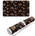 Cute Ironing Mat for Table top Washer,Dryer,Countertop,Turkey Portable Iron Pad Blanket for Washer Dryer Countertop Travel 32 x 16 Inch Thanksgiving Small Ironing Pads, Black
