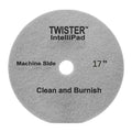 Diversey DD800352 TASKI Twister Intellipad Diamond Coated Floor Machine Cleaning Pad, Made in USA, Burnish to High Super Gloss Finish, Grey/Brown, 17-inch (Pack of 2)