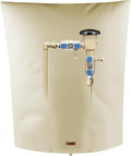 Backflow Preventer Pipe Insulation Cover (5°F) - Irrigation Sprinkler Valve Insulated Pouch - Water Well Pump Cover - Sturdy 5 Layers for Winter Freeze Protection, 24" W x 30" H, Beige