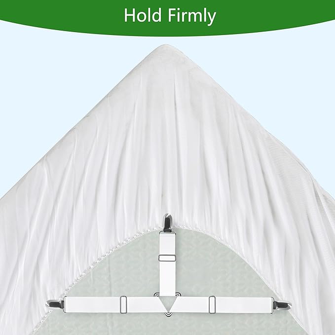GOONIK Full Size Mattress Protector with 4 Straps, Waterproof Full Size Mattress Pad Cover with 6-16 inches Deep Pocket