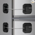 Refrigerator Lock, Combination Lock for Refrigerator Cabinets, Drawers, Heavy Duty Fridge Lock, Easy Install No Keys Needed (2 Pack)