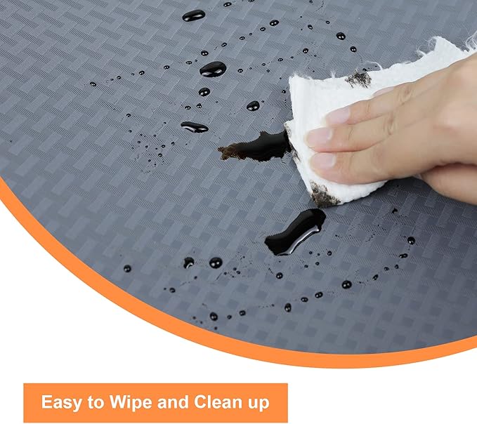 Shelf Liners for Kitchen Cabinets Refrigerator Liners Waterproof & Oil-Proof Kitchen Cupboard Liner Non-Slip Drawer Mats EVA Material Non Adhesive Fridge Mats for Shelves 17.3 x 78.7 Inches