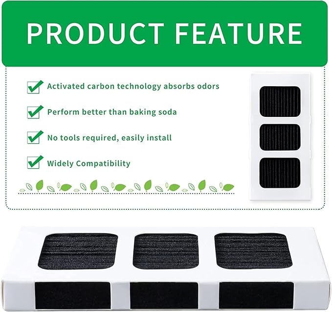KEEPOW Paultra2 Refrigerator Air Filter Compatible with Frigidaire Pureair Ultra 2, Pure Air Ultra 2, Pureair Ultra ii, Electrolux 242047805, 5303918847, EAP12364179 (3 Pack)