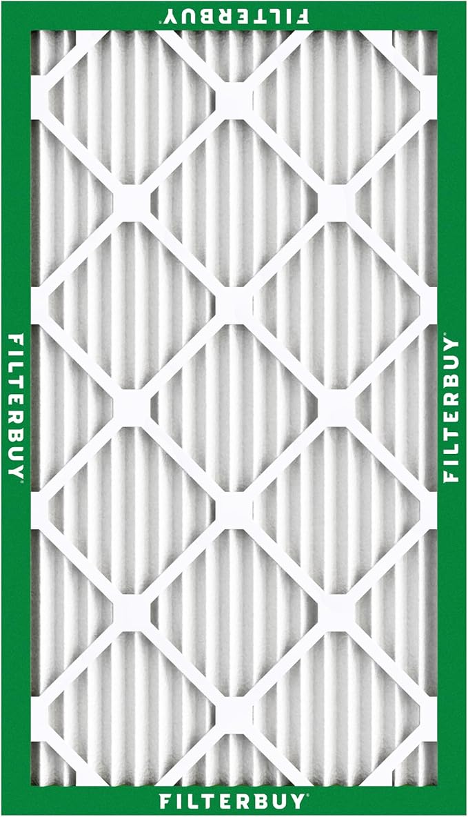 Filterbuy 16x24x1 Air Filter MERV 8 (MPR 700) Dust Defense Replacement (6-Pack), Electrostatic Pleated HVAC AC Furnace Filters, Made in USA (Actual Size: 15.38 x 23.38 x 0.75)