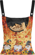 Autumn Goblins Clothespin Bag with Hanging Rope 14.5 x 12 Inch Summer Waterproof Laundry Clothes Pin Holder Clothespin Storage Organizer with Large Opening for Home Outdoor