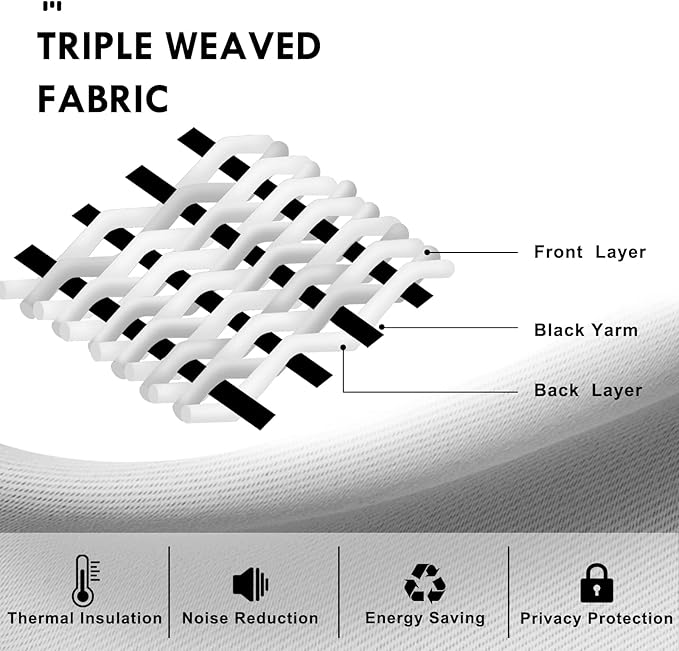 DWCN Blackout Curtains for Living Room Thermal Insulated, Energy Saving & Noise Reducing Bedroom Curtains, Olive Green, W 70x L 63 Inch, Set of 2 Rod Pocket Curtain Panels