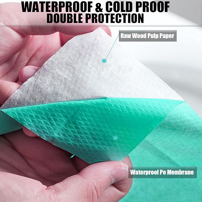 80 Pack Toilet Seat Covers Disposable 16x24 Inch XL Portable Toilet Liners Travel Seat Cover for Outdoors,Hotel, Hospital, Travel, Public Toilet Seat Cover (80pack, GREEN)