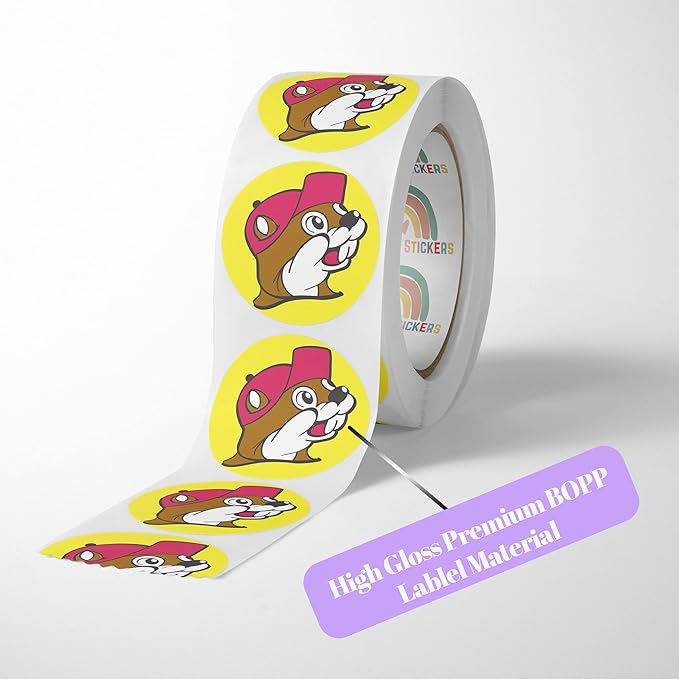 150 Custom Circle/Square BOPP Roll Labels- Personalized Stickers for Business Logo, Party, Wedding Favor, Baby Shower-Any Design Text + Image, Matte/Gloss Finish (3 Inch Square)
