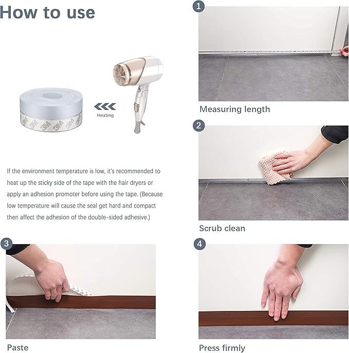 TAROSE Weather Stripping - 33 Feet Door Seal Strip, Adhesive Silicone Tape (Brown, 25MM)