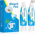 Bleach Pen，Bleach gel for Clothing, Portable bleach pen，More effective stain removal，Accessories,Instantly Remove New Stains(2pcs)