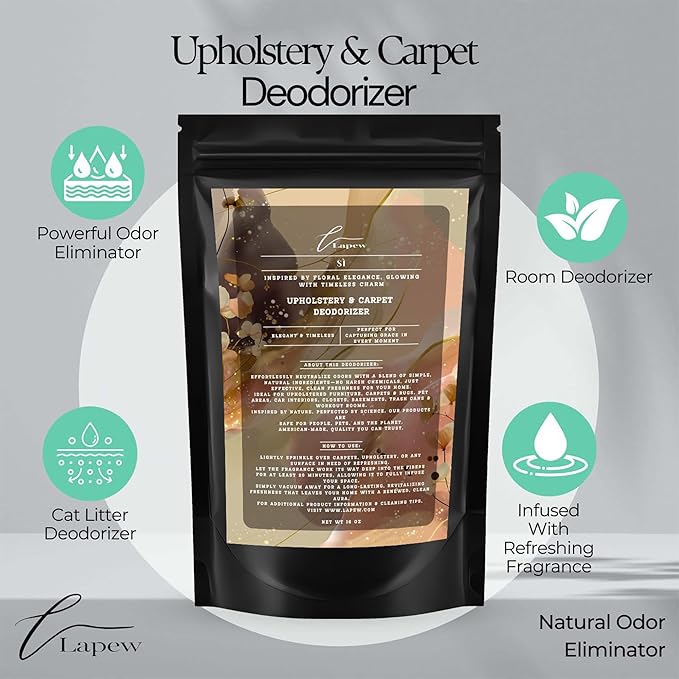 Sì Carpet Freshener Powder 16 oz | Powerful Odor Eliminator for Home | Upholstery Deodorizer | Carpet Deodorizer | Cat Litter Box | Sì Armani Fragrance