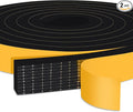 Weather Stripping Soundproof 1 in x 1/2 in, Weatherproof Foam Insulation Tapes, High Density Weatherstrip Seal Strips for Sliding Door Window, 2 Rolls Total 20Ft