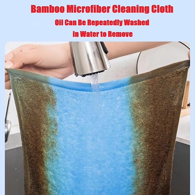 Bamboo Microfiber Cleaning Cloth-8Pcs Kitchen Wash Cloths,Wood Fiber Window Glass Rags,Micro Fiber Cloth for Cleaning Suitable for Dishes,Car Towel Rag Made From Baby Washcloths Material (multicolour)