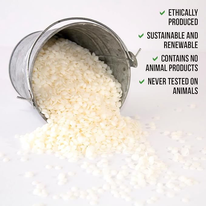 American Soy Organics Freedom Coconut Soy Wax Beads for Candle Making - Natural Candle Making Supplies - Paraffin-Free,Beeswax-Free Coconut Candle Wax for Container Candles,Tealights, Wax Melts 25 lbs
